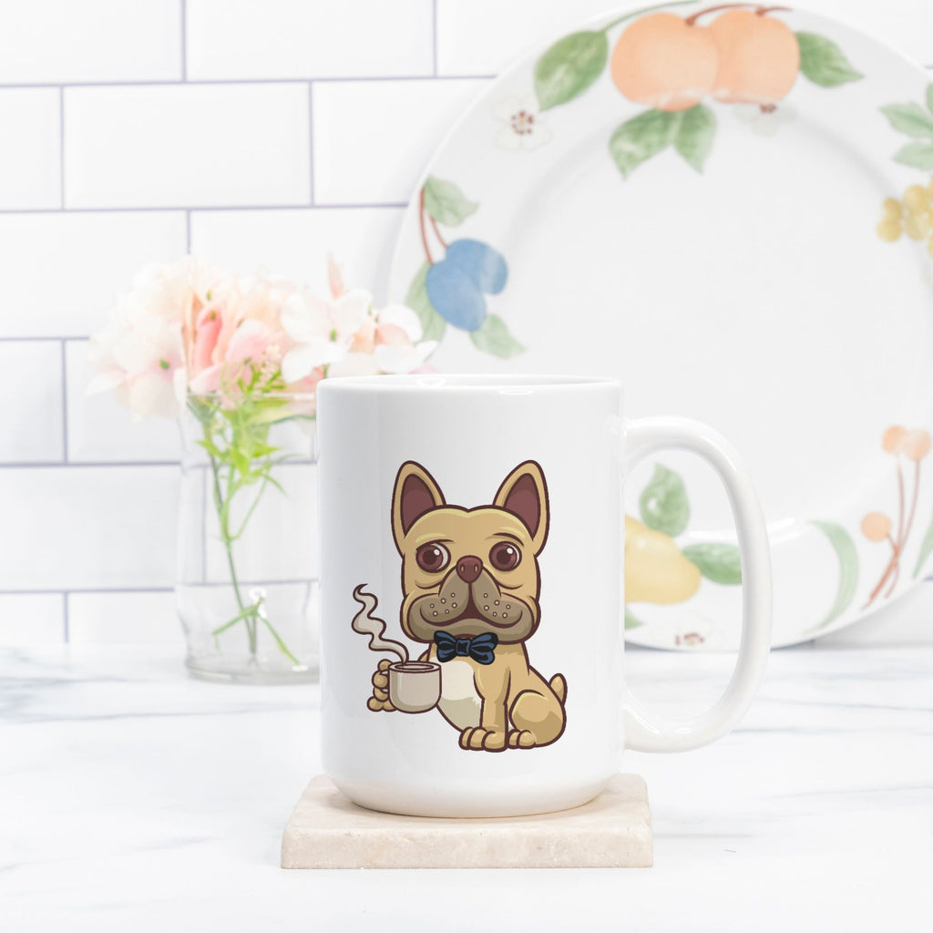 Bruno "Life Too Short" Frenchie Coffee Mug 15 oz