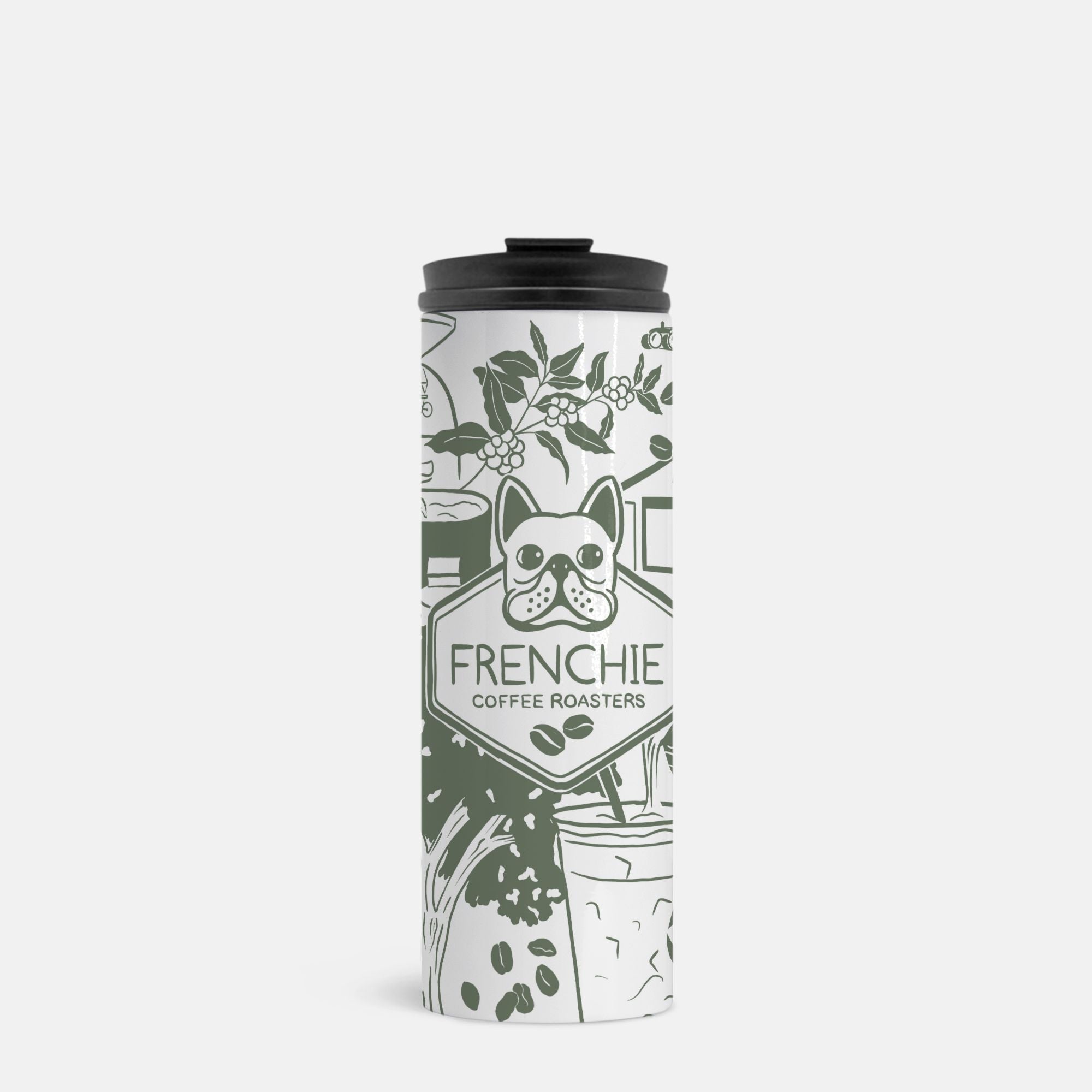 Frenchie Coffee Cibolo, Texas Tumbler - Sage
