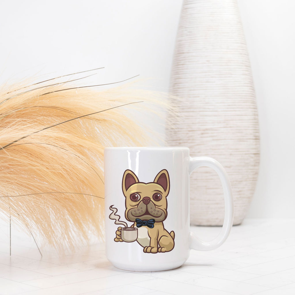Bruno "Life Too Short" Frenchie Coffee Mug 15 oz