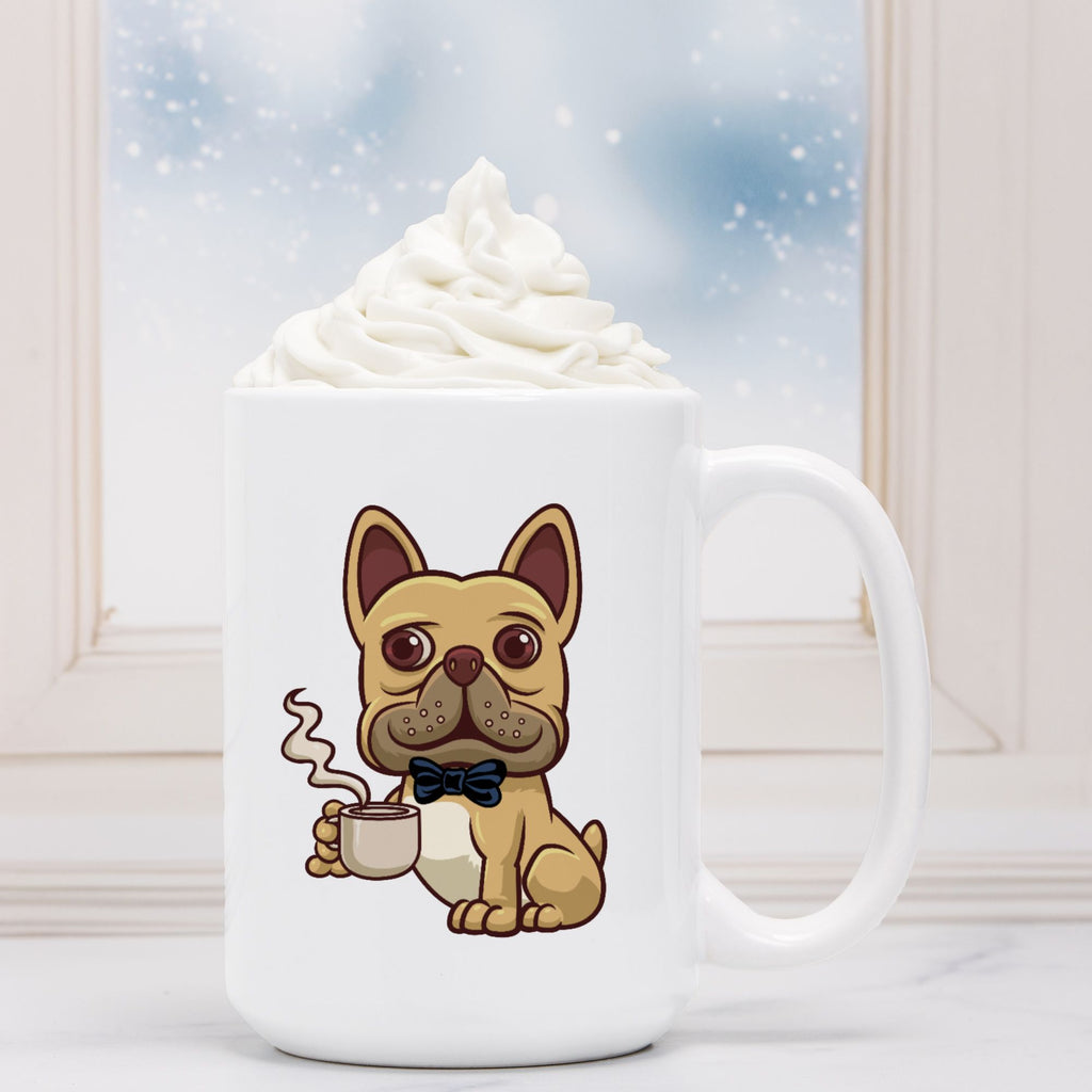 Bruno "Life Too Short" Frenchie Coffee Mug 15 oz