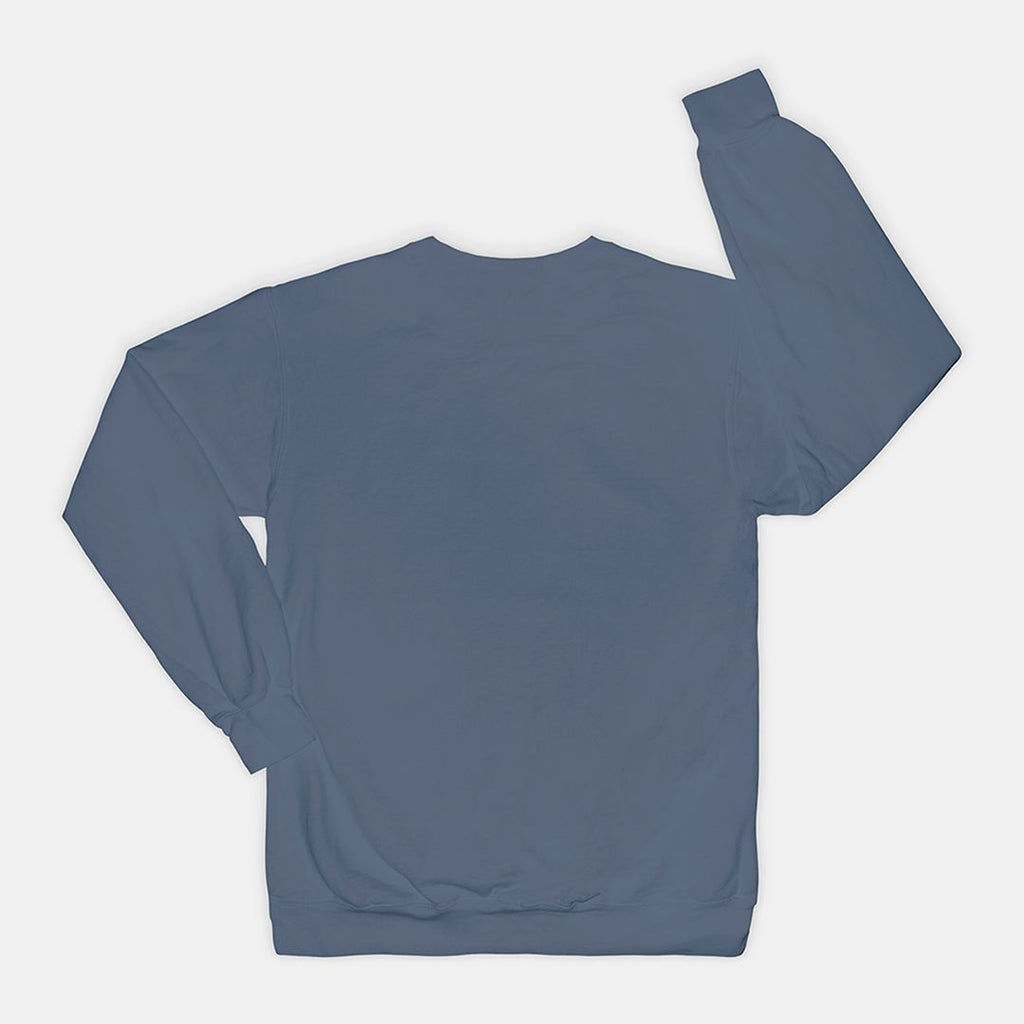 Blue sweatshirt on a white background