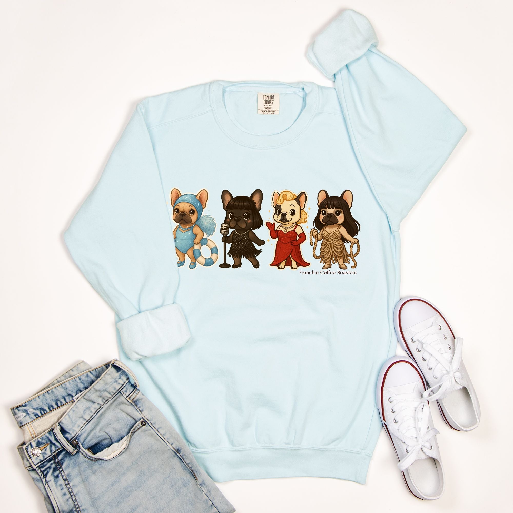 Ophelia Frenchies Crewneck Sweatshirt