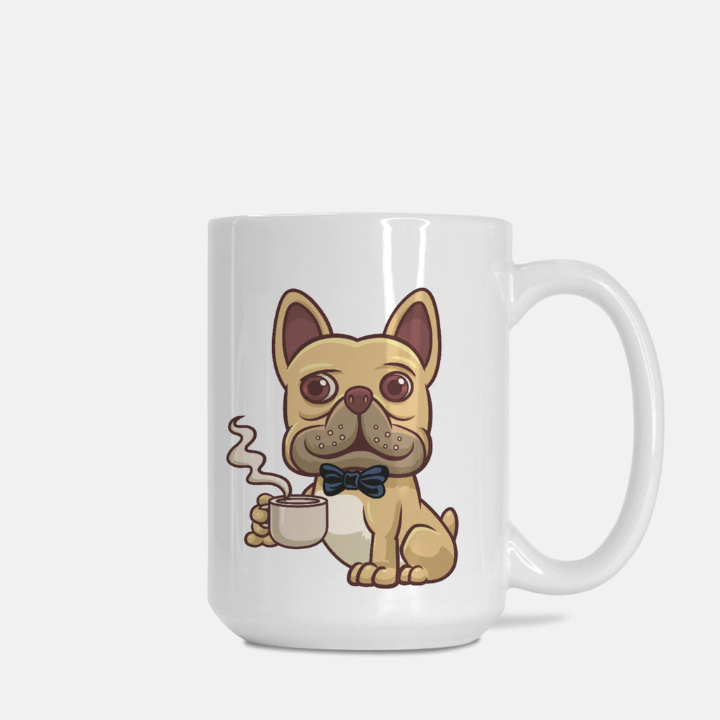 Bruno "Life Too Short" Frenchie Coffee Mug 15 oz