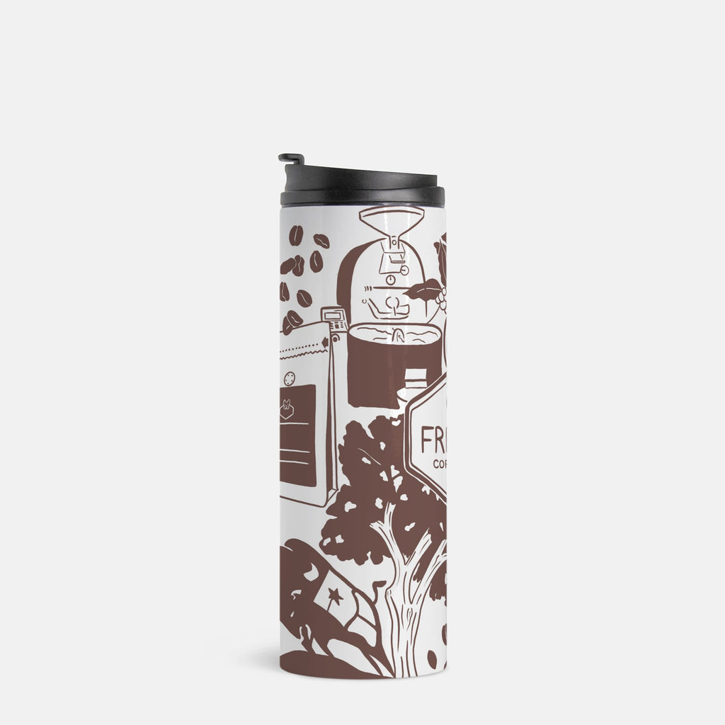 Frenchie Coffee Cibolo, Texas Tumbler - Chocolate