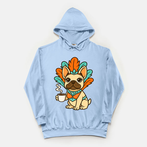 Life of a Frenchie Girl Lightweight Hooded Sweatshirt