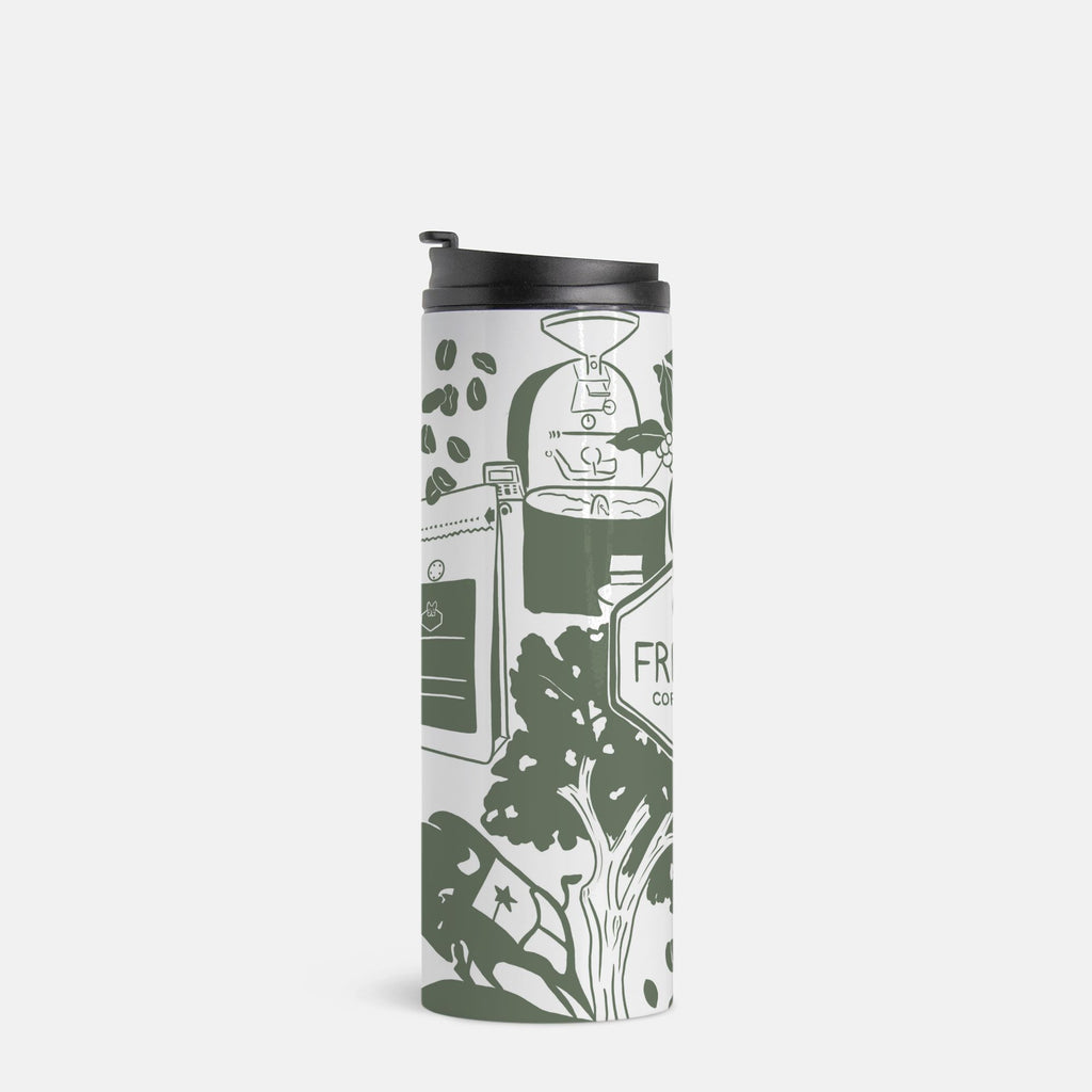 Frenchie Coffee Cibolo, Texas Tumbler - Sage