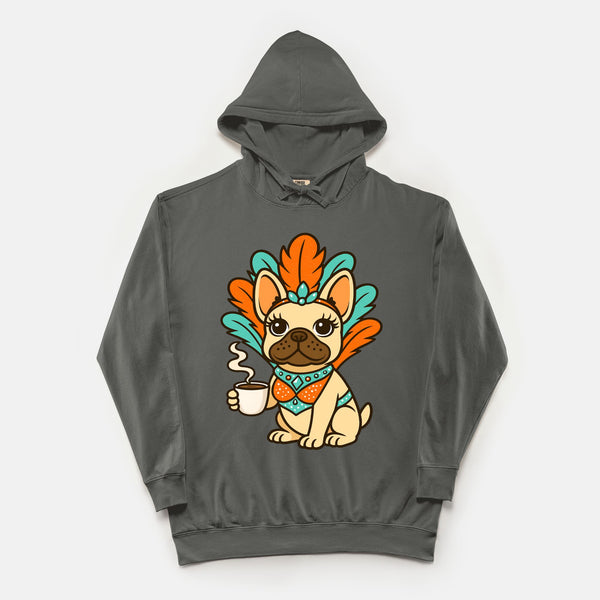 Life of a Frenchie Girl Lightweight Hooded Sweatshirt