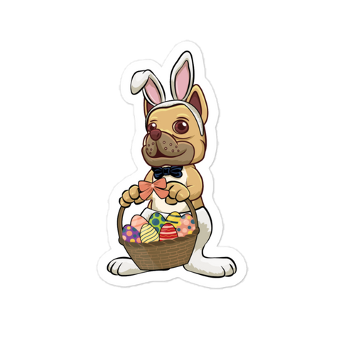 Easter Frenchie Sticker